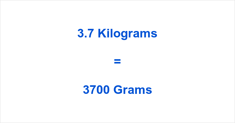 3.7 pounds clearance in kg